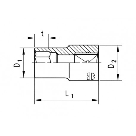 Головка 1/2", MULTI