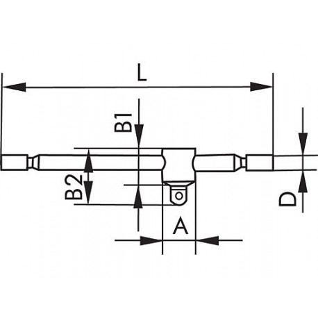 Вороток Т-образный 1/2"