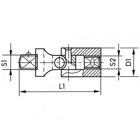 Соединитель карданный 3/4" усиленный