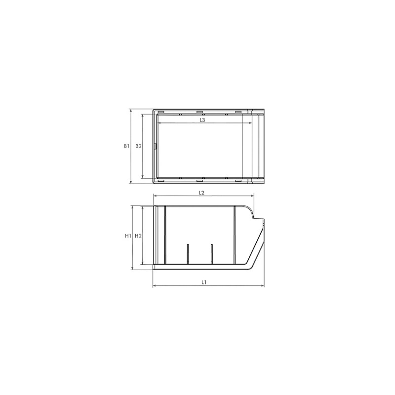 Лоток пластм. №4 синий