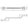 Ключ накид.изогн.Red Line-SW12X13