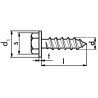 Саморез HEX DIN7976 ШБ22 С SW10 белый цинк, 6.3X16