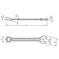 Ключ комбинир.Red Line-SW16