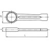Ключ накидной силовой ударныйый 90мм IZELTAS