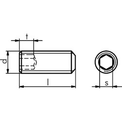 ВИНТ-УСТ-ПЛОСК-ISO4026-45H-IH3-M6X6