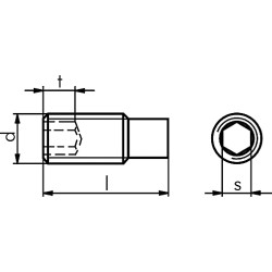 ВИНТ-УСТ-ЦИЛ-ISO4028-45H-IH4-M8X30