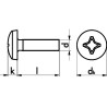 ВИНТ-СКРУГЛ-DIN7985-4.8-H1-(A2K)-M3X8