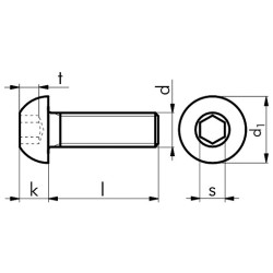 ВИНТ-П/КРУГЛ-ISO7380/1-010.9-IH6-(A2K)-M10X12