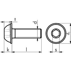 ВИНТ-П/КРУГЛ-ISO7380/2-010.9-IS4-(ZNBHL)-M6X10