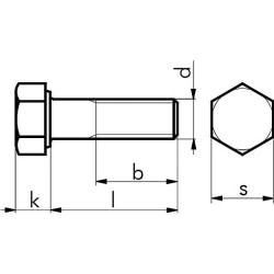 БОЛТ-6ГР-ISO4014-10.9-WS24-M16X95