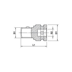 Переходник 3/4"-1/2" L70мм