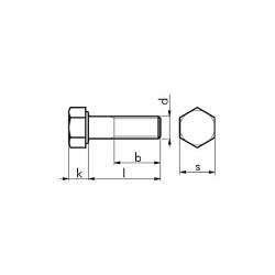 БОЛТ-6ГР-ISO4014-A4/70-WS10-M6X30