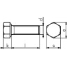 Болт 6гр. полн.резьба DIN933-A2/70-WS19-M12X40