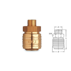 Муфта быстроразъёмная наружная резьба G 3/8"