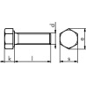 Болт 6гр. полн.резьба DIN933-8.8-WS24-(A3C)-M16X10