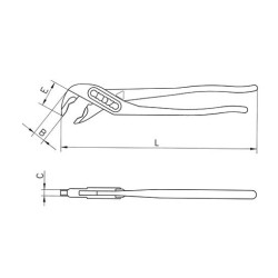 КЛЮЧ-ТРУБНЫЙ-ПЕРЕСТАВНОЙ-ПВХ-РУК-1"(10-28ММ)-L175MM