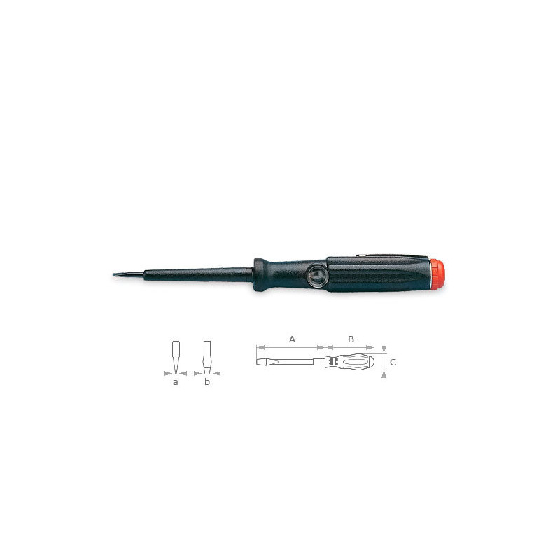 ПРОБНИК-VDE-1POL-(150-250V AC)-BLACK