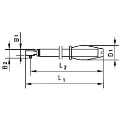 Динамометрич.ключ,  1/4'', 4-20Нм