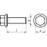 БОЛТ-6ГР-ФЛАНЦ/ЗУБЧ-8.8-WS13-(A2C)-M8X25