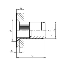 ЗАКЛ-ГАЙКА-ПЛОСК-РИФ-(A2K)-(0,5-3)-5,9X11,0-M4