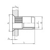 ЗАКЛ-ГАЙКА-ПЛОСК-РИФ-(A2K)-(0,5-3)-8,9X16-M6