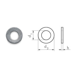 ШАЙБА-DIN125-A-(ОЦИНК)-D10,5