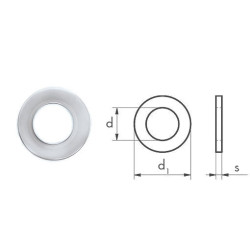 ШАЙБА-УЗКАЯ-DIN433-140HV-(A2K)-D5,3