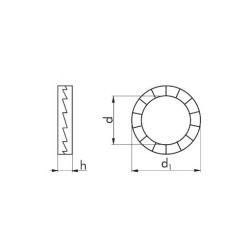 ШАЙБА-СТОП-КЛИНОВАЯ-УЗК-(DPE)-13,0X19,5X2,7