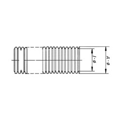 Трубка гофрированная 22 мм