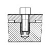 Втулка резьбовая самонарезающая (A2C) М6