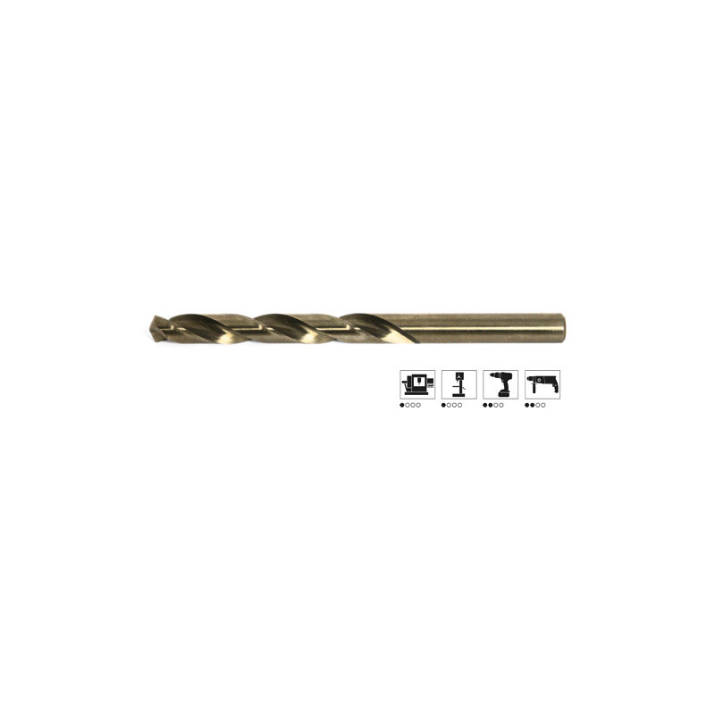Сверло спиральное ц/x D10.0x133/87мм, DIN338 h8 5xD, HSSE-Co5 VA 130°, Ruko 215100 Сверло спиральное ц/x D10.0x133/87мм, DIN338 h8 5xD, HSSE-Co5 VA 130°, Ruko 215100