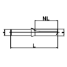 Корпус фрезы однозубой D12х24х80мм, Z1-HB, (пластина APKT1003), Atorn