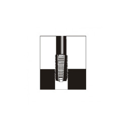 Вставка резьбовая М3х0.5, L=2хD, нерж., DIN8140S, V-COIL Voelkel 07405