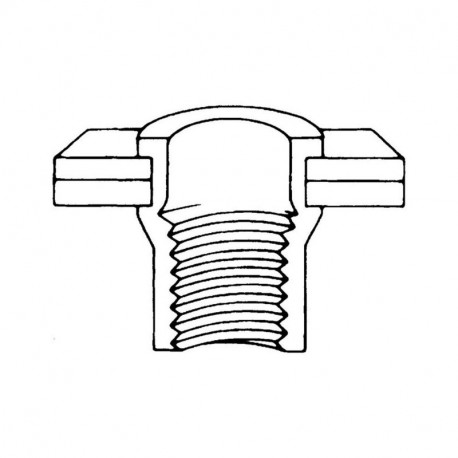 Заклепка резьбовая, сталь оцинкованная А2К
