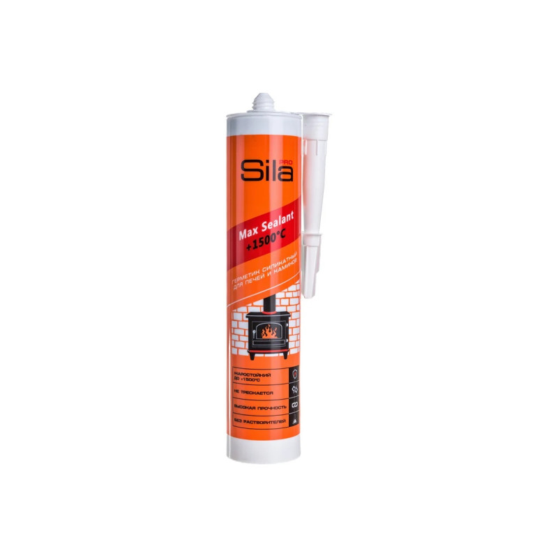 Герметик жаростойкий (Sila PRO Max Sealant до 1500 ⁰С), 280мл