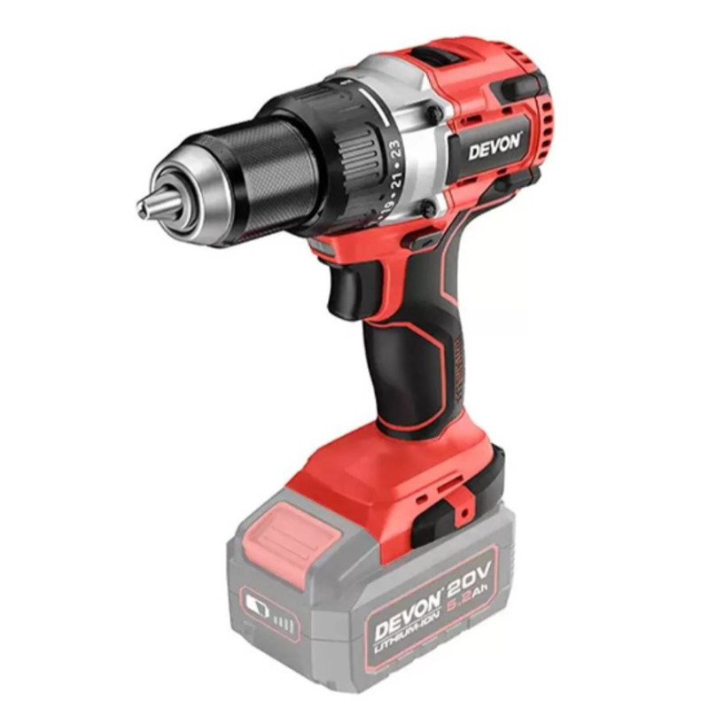 Аккумуляторная дрель шуруповёрт DEVON 5282-Li-20TS / brushless / 120Hm / 20V / без З/У и АКБ Аккумуляторная дрель шуруповёрт DEVON 5282-Li-20TS / brushless / 120Hm / 20V / без З/У и АКБ