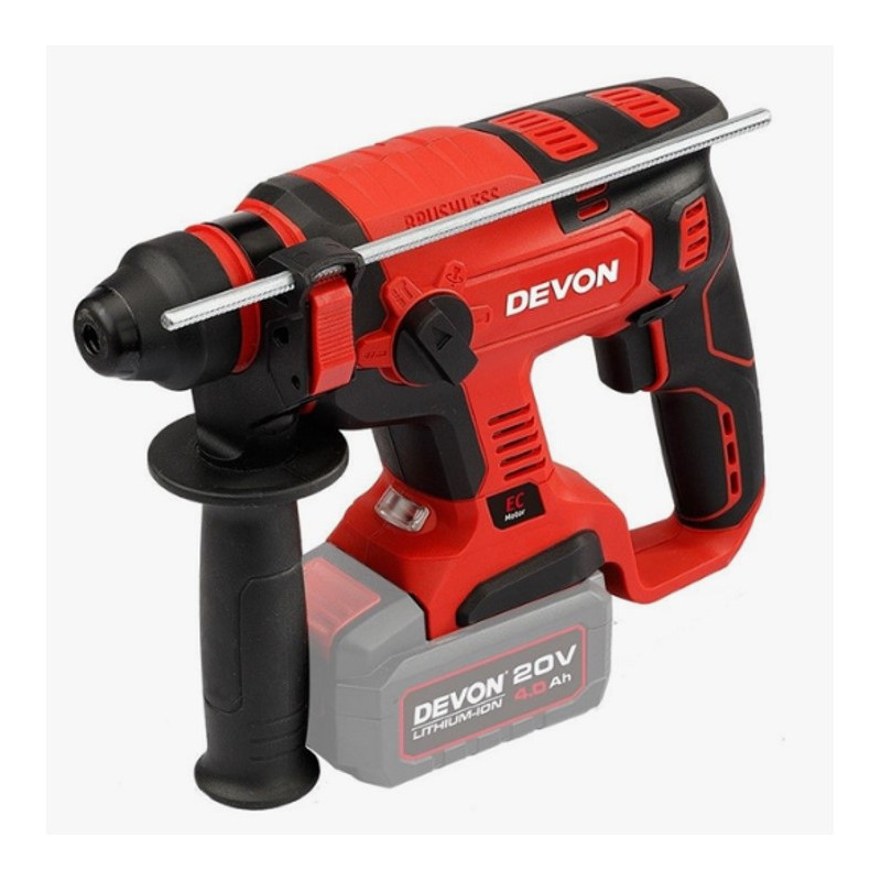 Аккумуляторный перфоратор DEVON 5401-Li-20RH/ brushless / SDS-Plus / 1.7(J) / 20V / без З/У и АКБ 