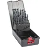 Набор сверл спиральных D1-13мм, HSSG, DIN338, 25шт, PRO mte