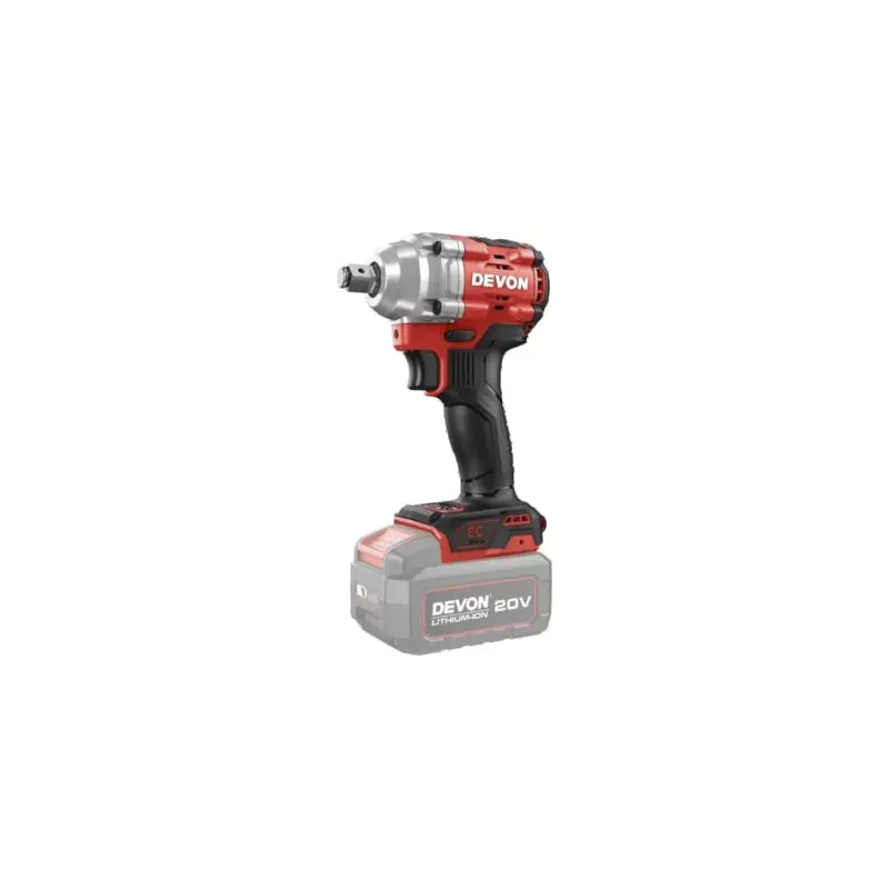 Аккумуляторный гайковерт DEVON 5760-Li-20/ brushless / 1/2/ / 400 Hm / 20V / без З/У и АКБ Аккумуляторный гайковерт DEVON 5760-Li-20/ brushless / 1/2/ / 400 Hm / 20V / без З/У и АКБ