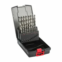 Набор сверл спиральных D1-10мм/0,5мм, HSCO-MFD, DIN338, 19шт, Zebra