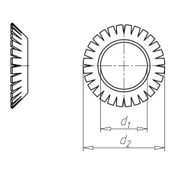 ШАЙБА ЗУБЧАТАЯ-DIN6798-V-(A2K)-D8,4