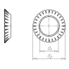 ШАЙБА ЗУБЧАТАЯ-DIN6798-V-(A2K)-D8,4
