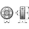 Плашка BSW 3/8"-16, HSS, 30x11мм, DINEN22568, Bucovice(CzTool) 241380