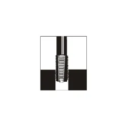 Вставка резьбовая М20х2.5, L=2хD, нерж., DIN8140S, V-COIL Voelkel 07439