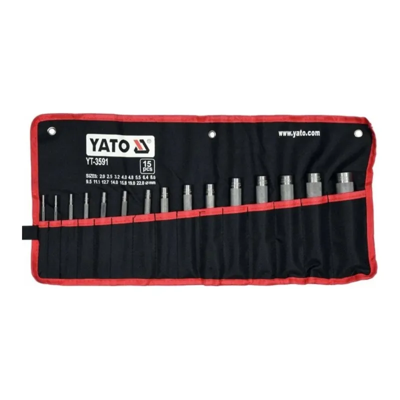 Набор пробойников 2-22мм 15 предметов