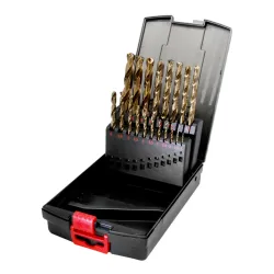 Набор сверл спиральных D1-10мм, HSCO, D338W, 19шт, WR