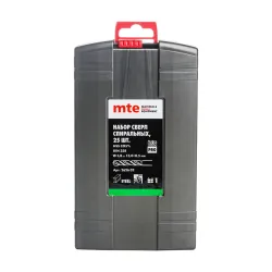 Набор сверл спиральных D1-13мм, HSSCO5, DIN338, 25шт, PRO mte