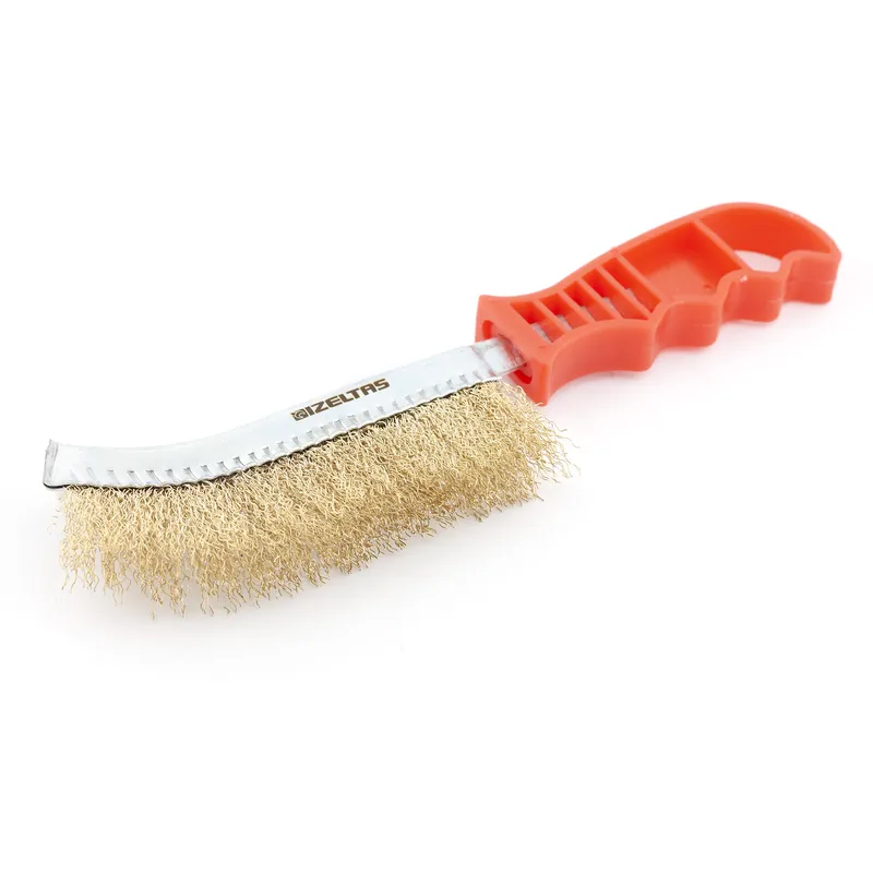 Щетка металлическая с пластиковой ручкой 270мм IZELTAS