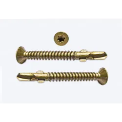 Саморез потай со сверлом, (FLUGEL) ТХ25 цинк, 5.5Х38мм