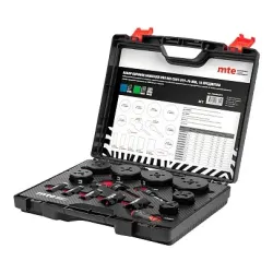 Набор коронок биметалл PRO HSS Co8% D19-76 мм, mte